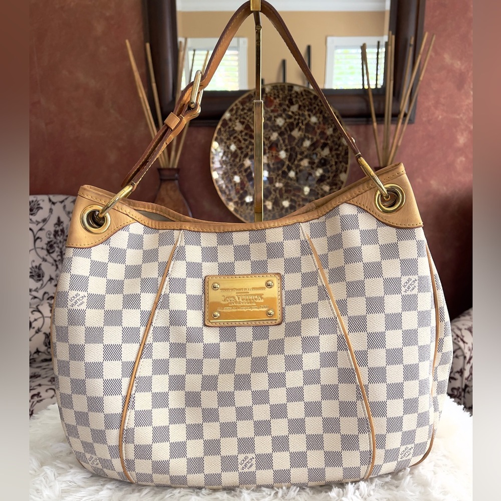 Louis Vuitton Galliera PM Damier Azur Shoulder Bag